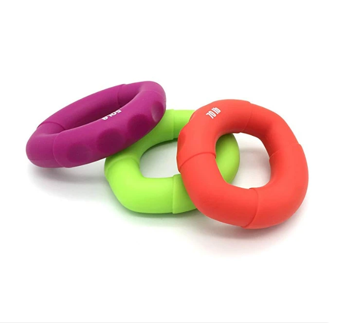 OEM ODM customized high quality food grade soft grip ring medical grade pessary rings elastic exercise grip bracelet