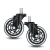 Import Office Chair Caster Wheel replacement Swivel 3 inch PU Roller Furniture Chair Castor Wheel from China