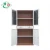 Import office furniture simple design 4 shelves and 2 drawer  glass door steel filing cabinet from China