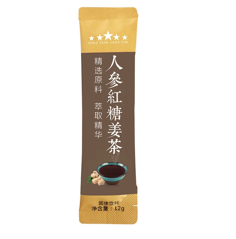 Organic ginseng light brown sugar uterus pain ginseng extract liquid  drink ginger tea with honey powder instant tea bag