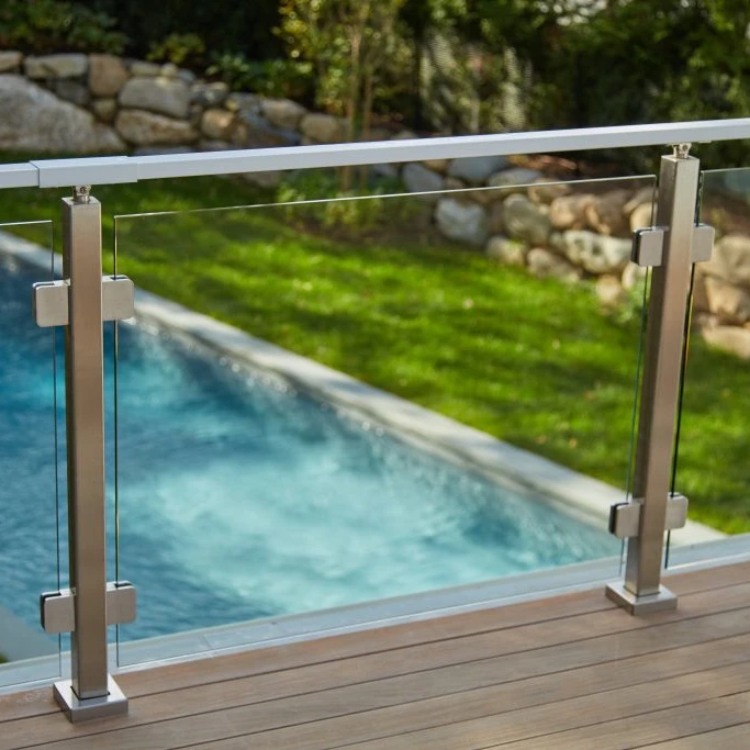Outdoor aluminum price glass railings/balcony glass railing