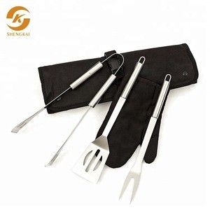 Outdoor Cooking 5PCS Stainless Steel Barbecue Grill Tool Set BBQ Set BBQ Grill Accessories