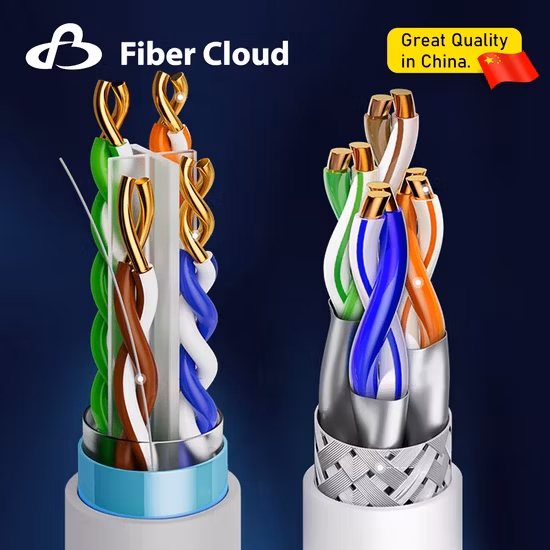 Import Outdoor Exterior Communication LAN Copper Cat7 CAT6 Cat5 STP UTP Shield Network Cable from China