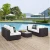 Import outdoor furniture garden rattan sofa sets Waterproof  cushion sofa from China