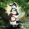 Outdoor Large Polyresin Christmas Figurine Snowman Statue