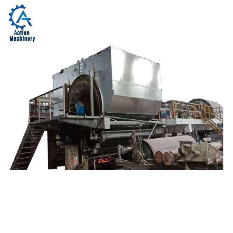 Paper mill wheat straw pulp making  production line  tissue paper making machine