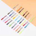 PE Puller Machine Plastic Plate Zipper Pull Clothing Rubber Silicone Cord Zip Pullers Rapid Custom Colorful Soft Pvc Non Lock