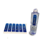 Personalised oblong double side sticker mineral water bottle printing label
