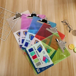 Plastic Clipboards Multi Pack Assorted Colored Clipboard Strong A4 Size Acrylic Clipboards Big Clip Board Clips