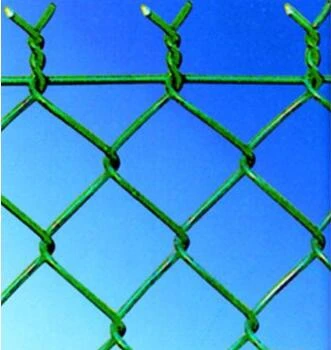 plastic coated chain link fence,pe coted,pvc coated