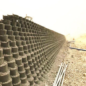 Plastic PP geocell earth retention structures smooth/perforated geocell for Steep Slopes retaining wall