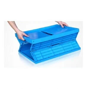 Plastic Storage Container Safety Tote Box Turnover Foldable Plastic Crates
