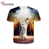 Polyester sublimation new design shirts striped print men&#039;s t shirt