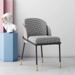 Popular design coffee shop furniture fabric modern chairs living room leisure chair