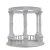 Import popular design stone white marble big garden wholesale gazebo with iron top from China