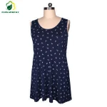 Popular Style Organic Bamboo Fiber Knit Womens Round Bottom Tank Top