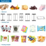 Popular tea packaging tea bags packaging weighing pillow package food packing machines biscuit packaging machine