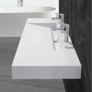 Popular Vanity Sink Cast Stone Basin Vanity Double Lavabo Designs Sink Bathroom Basin For Hotel and Apartment