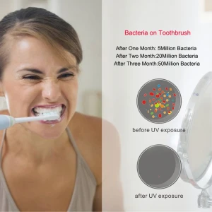 Portable DU03 Toothbrush Sterilizer With Rechargeable Battery Sanitizing  99.99% For Household