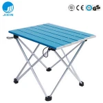 Portable factory Outdoor camping New product  aluminum picnic 600D oxford foldable  camping table