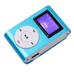 Portable MP3 LCD Screen Metal Mini Clip MP3 Player With Micro TF/SD Card MP3 Music Players