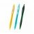 Import Portable Sleek writing Plunge Colorful Pen Plastic Translucent Pen Ballpoint Pen with Customized logo from China