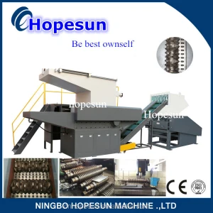 PP PE ABS PS PA PVC  tire lump container pipe woven bag pallet plastic shredder machine price