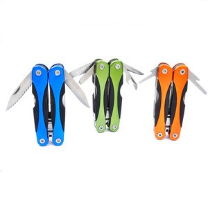 PR-1018  Yangjiang Portable Folding  Multitool Combination Pliers With Different Color Handle