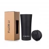 Premium Quality 16oz Vacuum Insulated Coffee Travel Mug Elegant Stainless Steel Tumbler with Spill-Proof Lid