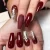 Import Private Label Custom Press On Nails High Quality New Fashion Red False Nails Coffin Ballerina Long Curve Artificial Nails from China