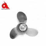 Professional factory production outboard 3 blade boat steel marine fan propeller