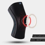 Professional Sports Safety Knee Support Black Knee Pad Guard Protector