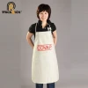 promotion wholesale high end custom made black chef professional work apron with logo china factory