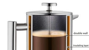 Promotional french press coffee and espresso maker