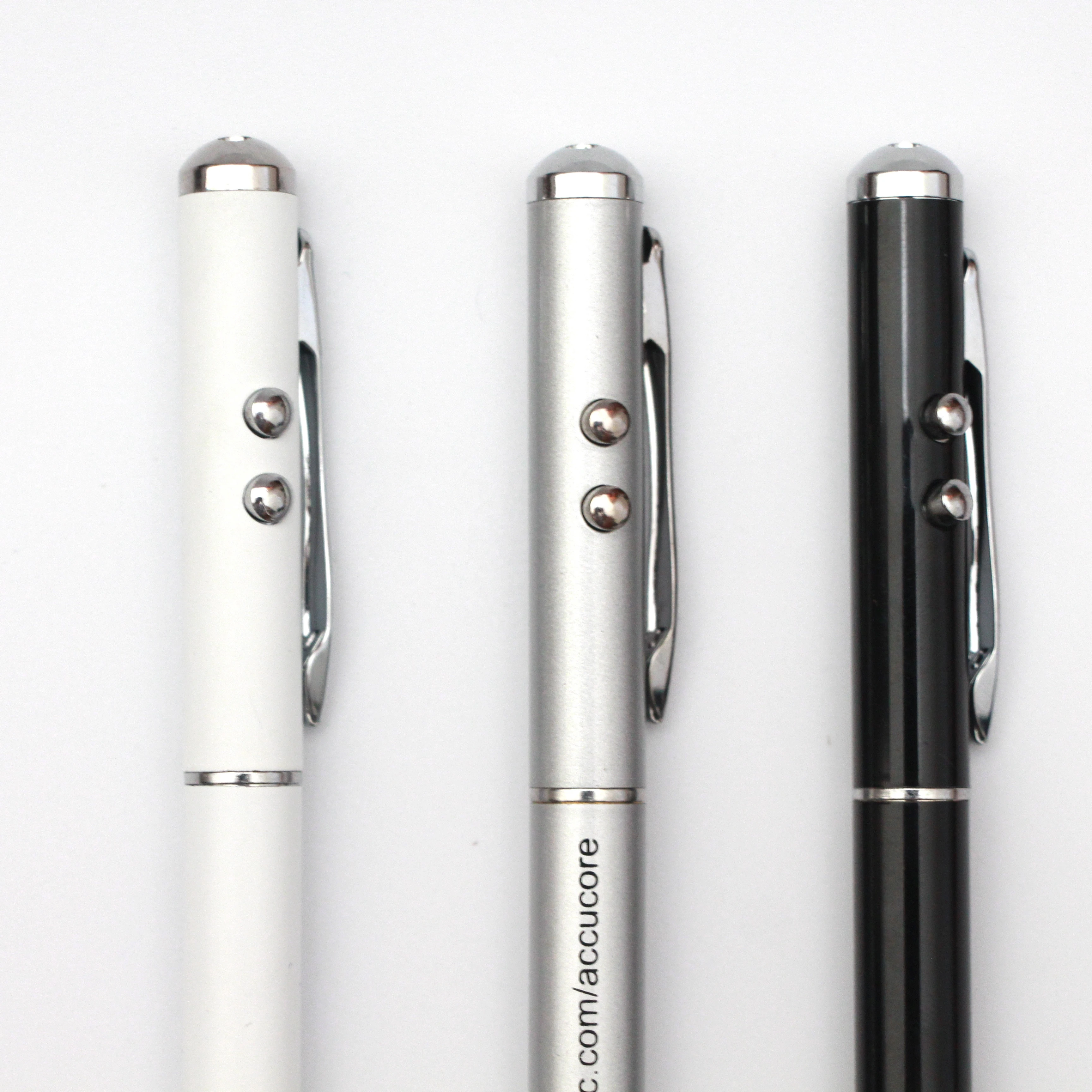 Promotional Gift Metal Multifunction Laser Pointer Pen with Led Light Stylus Ballpen China Shenzhen Supplier