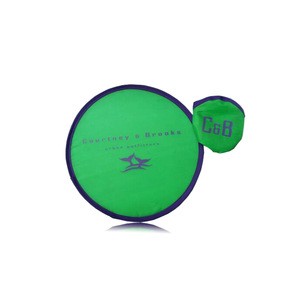Promotional Printed Pouch Folding Fan Flying Disc