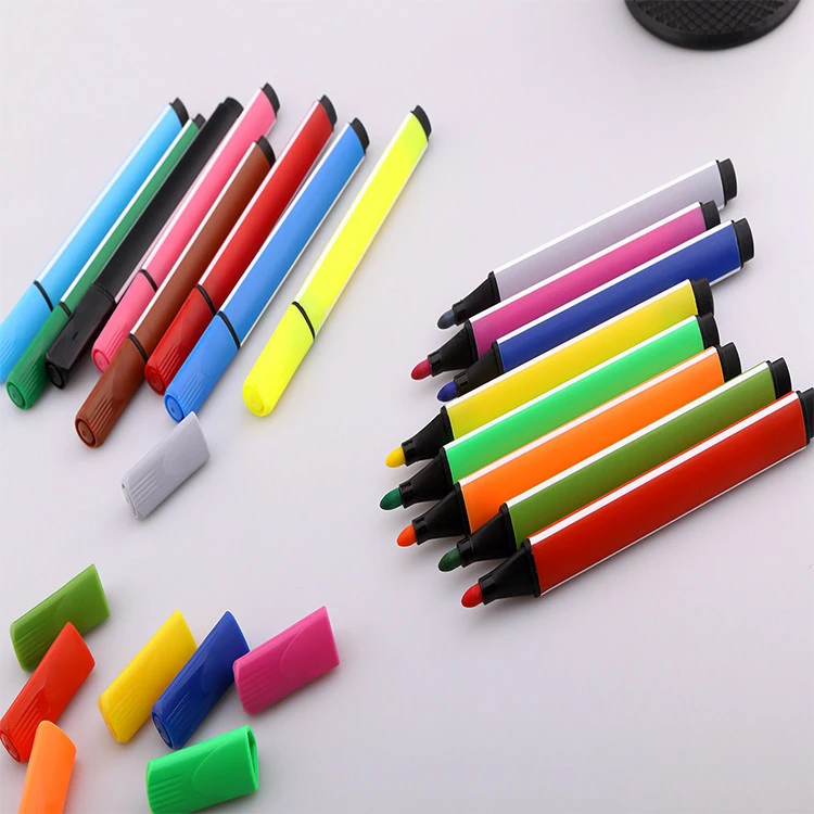 Promotional rainbow brand 36 watercolour pens,washable paint marker pens