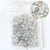 Import Pujiang Wholesale  High Quality ss3-ss30 mix sizes Flatback Pink white Opal Glass Non Hot Fix Rhinestones for Mobile Nail Art from China
