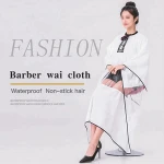 PVC window hair salon gowns / barber cape