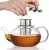 Import pyrex glass teapot with infuser coffee tea set blooming tea pot from China