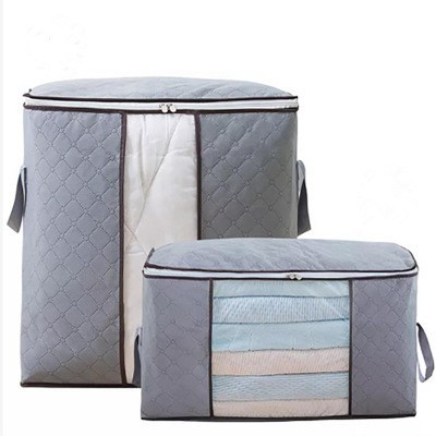 QJMAX Clothes Foldable Underbed Storage Bag For Blanket Spillow Create Extra Storage