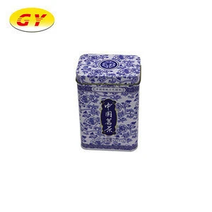 Rectangular ceramic color food packaging tin cans can be customized tea packaging cans