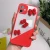 Import Red Butterfly design Transparent Back Cover Phone Bag Case Accessories For Iphone 11 12 Pro Max from China