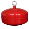 Red ceiling mounted automatic fire extinguisher
