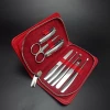 Red Leather 4 Piece Manicure Set. High Quality, China Made with Pu Box