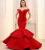 Import Red Prom Dress Mermaid Party Wear Gowns Off Shoulder Women Ladies Luxury Evening Gown from China