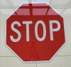 Reflective safety traffic stop signs