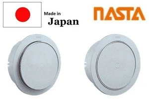 Reliable and convenient stainless steel wall air vents NASTA with push switch damper made in Japan