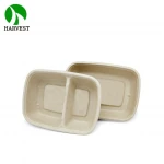 Restaurant Eco Friendly Compostable Food Packaging Disposable Salad Pulp Bowl