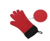 Reusable Long Pot Holder &amp; Silicone Oven Baking Gloves Heat Resistant Cooking Silicone Grill Cooking Finger Oven Mitt